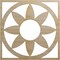 Ekena Millwork Blume Wood Fretwork Pierced Ceiling Medallion, Hickory, 32"OD x 11 1/8"ID x 3/8"T CMWP32X32X0375BLHI - alternate 1